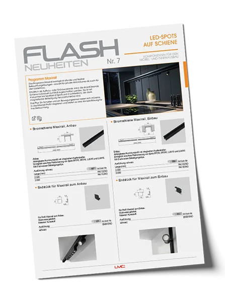 Flash #7 Spots LED sur rail DE