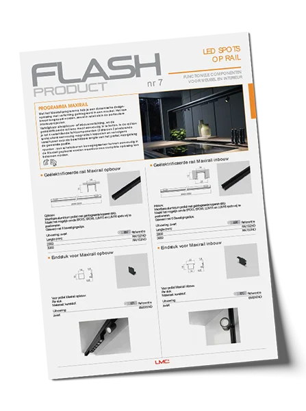Flash #7 Spots LED sur rail NL