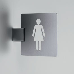 Signalisatiebord met muurbevestiging