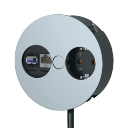 Blok met 1 stopcontact, 1 RJ45 en 1 USB poort dataverkeer Twist inbouw