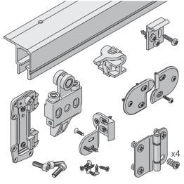 Garnituur voor 2 deuren Multifold 30W