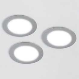 Set 3 LED spots rond 12 V