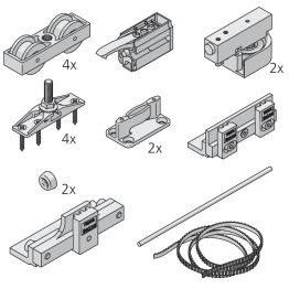 Set Symmetric 80/Z voor 2 deuren