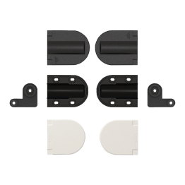 Scharnier voor luik met demping