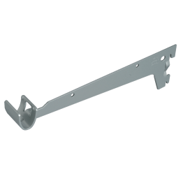 Steun voor stalen stellijst met houder voor kledingsstang