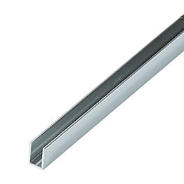 U-profiel voor glas van 8 mm