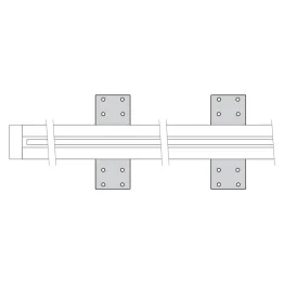 Bevestigingsset voor profiel glazen scheidingswand