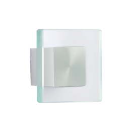 Knop glas vierkant