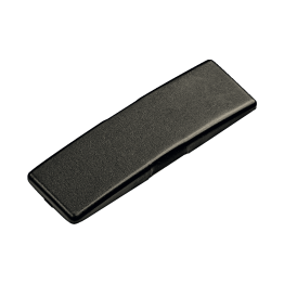 Scharnierafdekkap in staal rechte arm