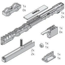 Set Junior 100/B voor 1 deur lange schroef