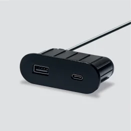 Ovaal mini blok USB A+C