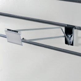 Enkele haak met etikethouder