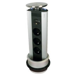 Zuil stopcontacten verlicht diameter 100