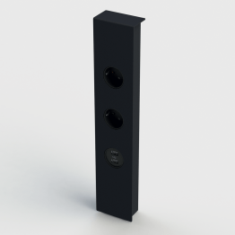 Blok 2 stopcontacten + USB K-Concept
