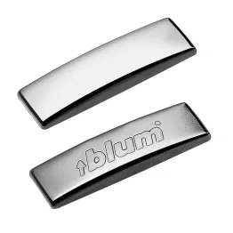 Scharnierafdekkap in staal rechte arm