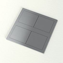 Blok inbouwstopcontacten vierkant IP54