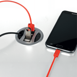 Kabeldoorvoer USB lader en transfer