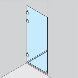 Set voor 1 nisdouchedeur