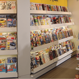 Display voor kranten met 10 niveaus