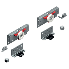 Garnituurset voor achterliggende deur PS48