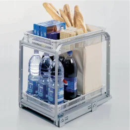 Uittrekelement voor brood en flessen