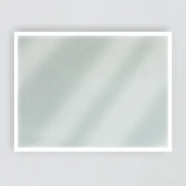 Rechthoekige spiegel met verlichting