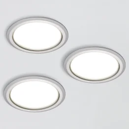 Set van 3 LED spots 230 V Ø78 mm