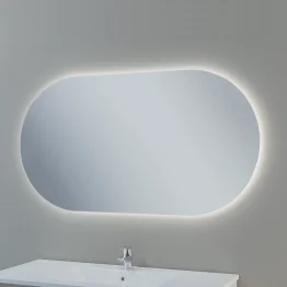 Ovale spiegel met verlichting