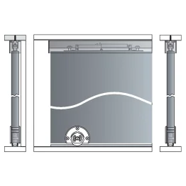 Set rail voor houten schuifdeur