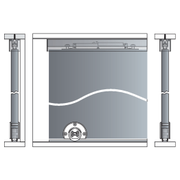 Set rail voor houten schuifdeur