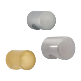 Knop met uitsparing INOX