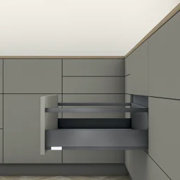 MERIVOBOX E met reling oriongrijs industriële verpakking