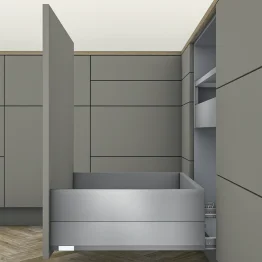 MERIVOBOX lade voor afvalsortering E BOXCAP indiumgrijs mat