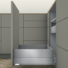 MERIVOBOX lade voor afvalsortering E BOXCAP indiumgrijs mat