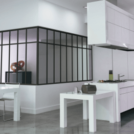 Glasstructuren interieur onder hoek