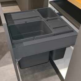 Hangende afvalemmer voor afvalsortering MERIVOBOX