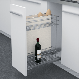 Uittrekelement voor brood en flessen