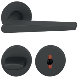 Deurkruk op ronde rozet 1005