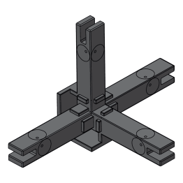 4-weg verbinding CADRO vitrine