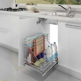 Uittrekelement voor onder spoelbak