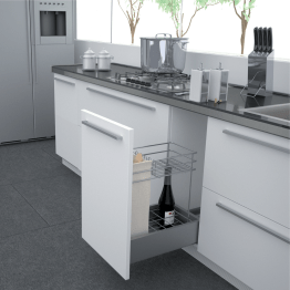 Uittrekelement voor brood en flessen