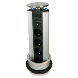 Zuil stopcontacten verlicht diameter 100