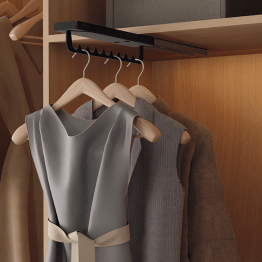 LINEA kleerhanger op geleider met stop